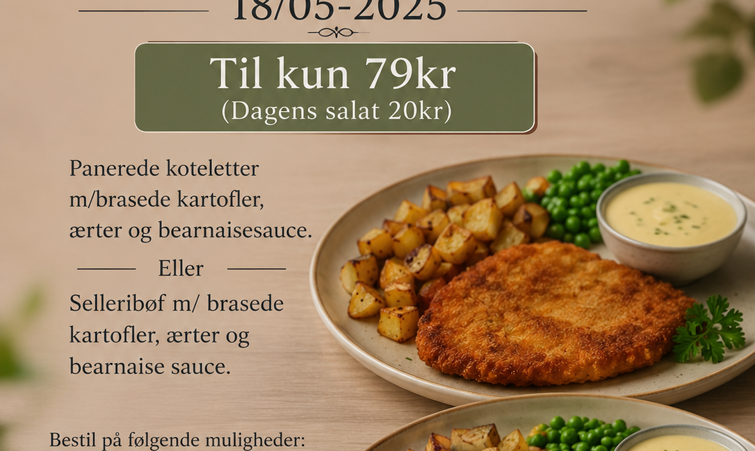 Nem aftensmad – Panerede koteletter eller selleribøffer